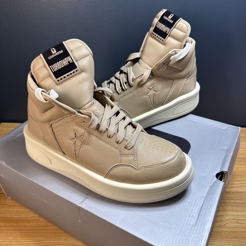 NWT Rick Owens Converse Collab DRKSHDW Turbowpn Shoes Cave Mens‎ Size US 11.5